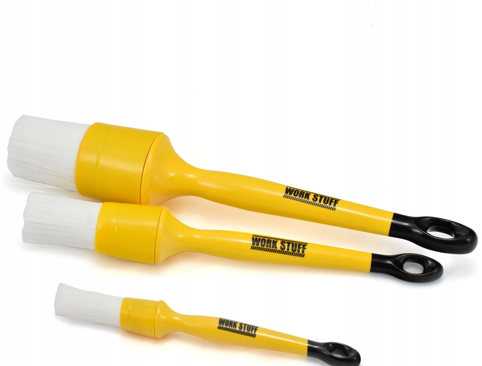 Work Stuff Detailing Brush Albino zestaw pędzelków akcesoria samochodowe TechDiagnoza.pl